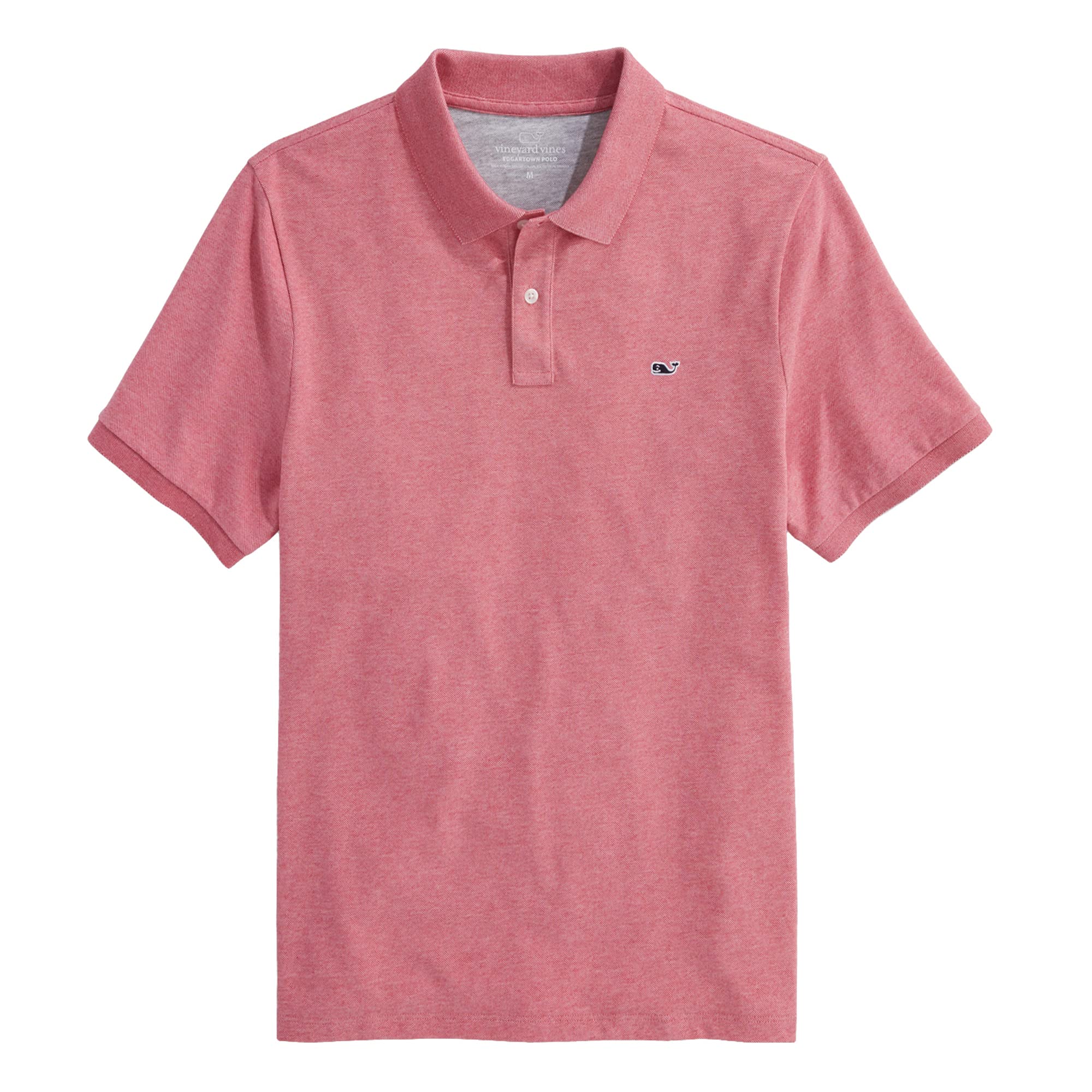 vineyard vines Men's Edgartown Short Sleeve Pique Polo, Lobster Reef, Medium