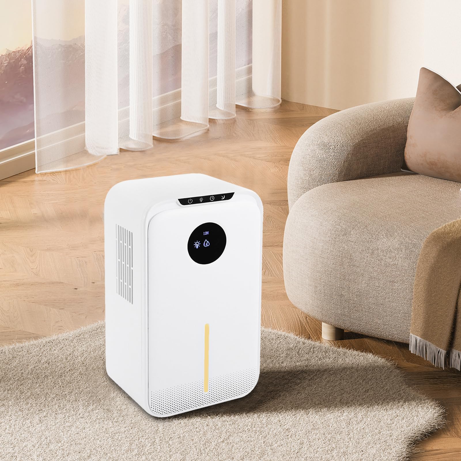 Automatyczny elektryczny osuszacz powietrza, 350 ml, inteligentny tryb osuszania, tryb uśpienia i timer, osuszacz powietrza do mieszkania, sypialni i łazienki