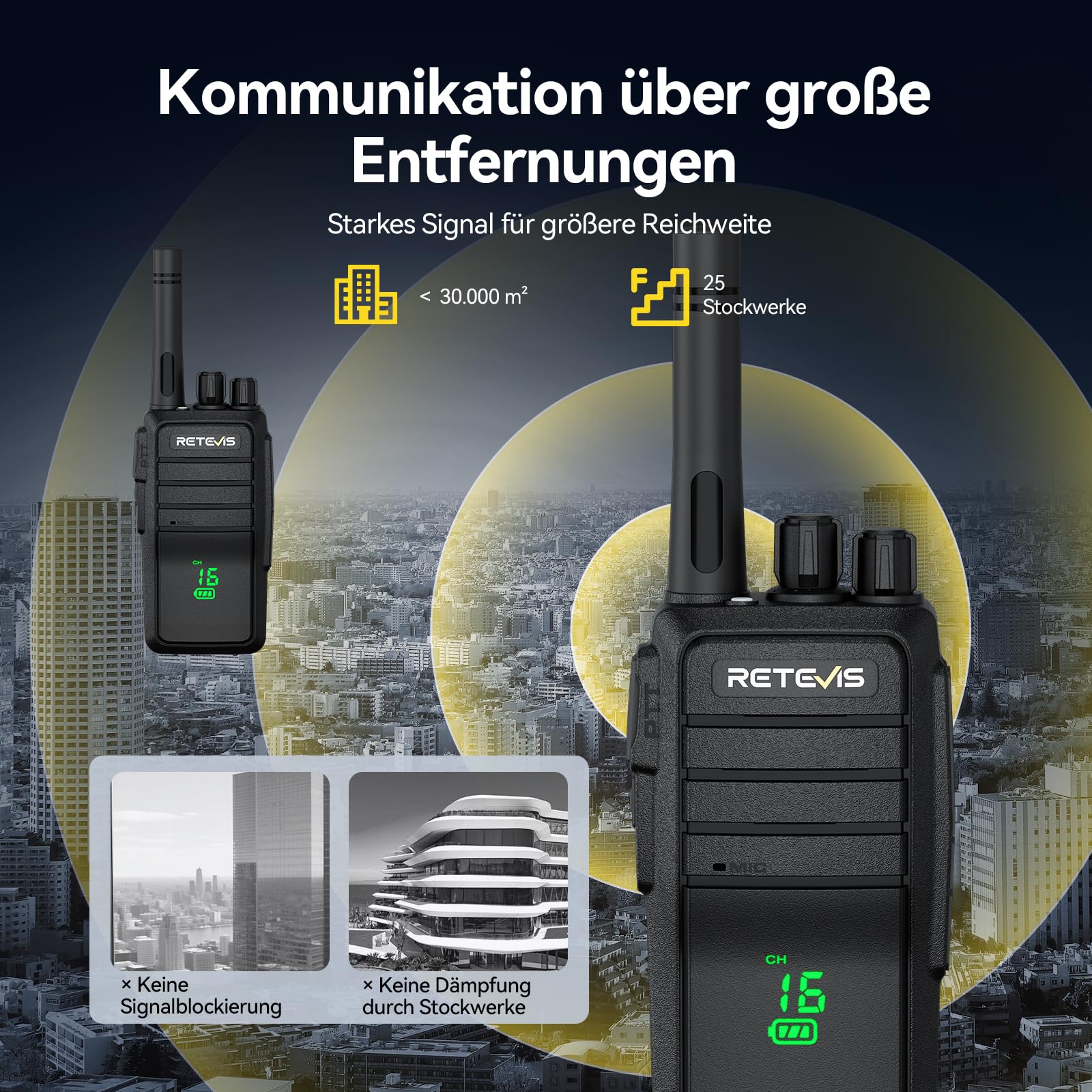 Retevis RT21H Talkie Walkies, Radio Bidirectionnelle à Écran Caché, Indice d'Étanchéité IP54, Chargeur Robuste Type-C à 6 Emplacements,Talkies-Walkie Rechargeables pour Écoles, Hôtel（6 pièces, Noir