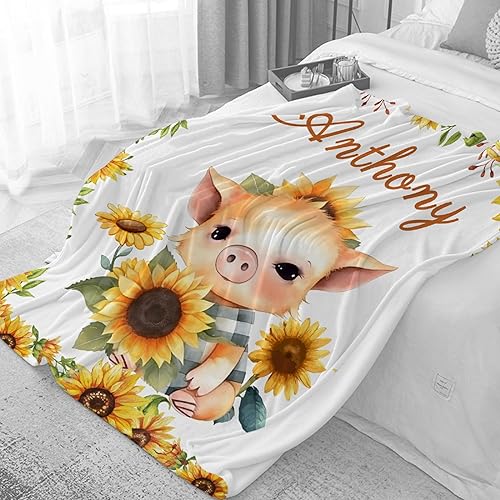 Vista 127 de Regalo personalizado para niños/niños, mantas de zorro personalizadas para sofá, cama, dormitorio, sala de estar, manta ligera