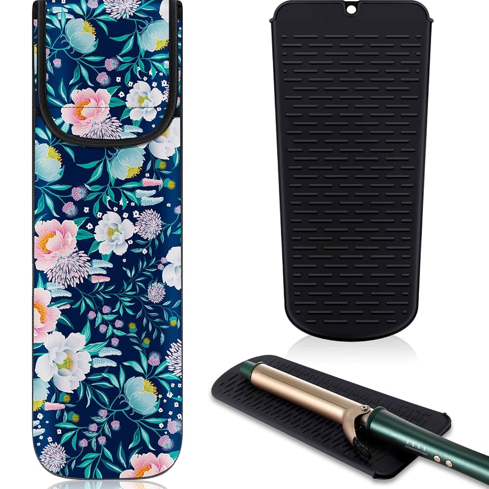 Amazon.com : Shappy 2 Pieces Curling Iron Travel Case Cover