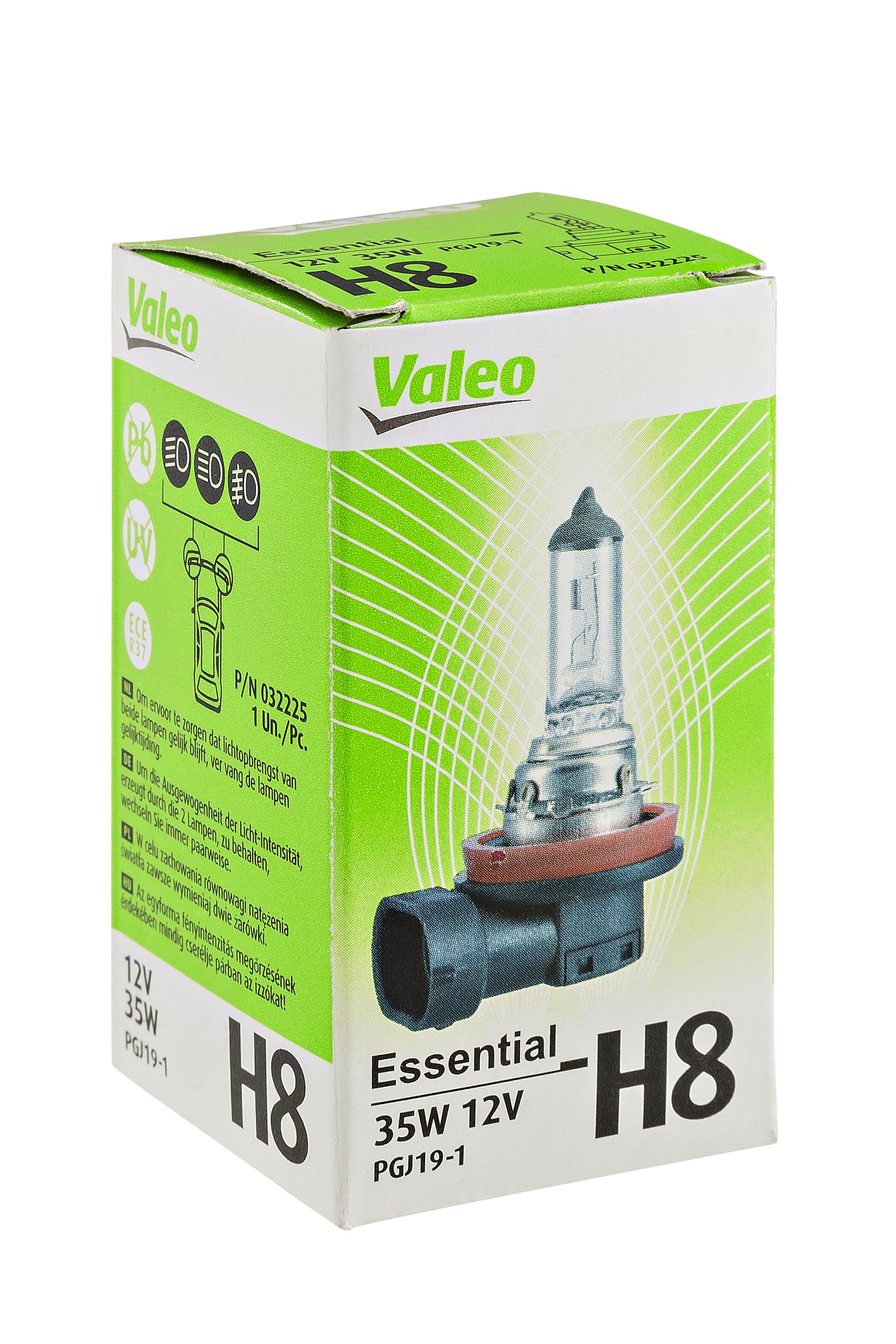 Valeo Halogen Light Bulb H8 Essential Cardboard x1, 32225