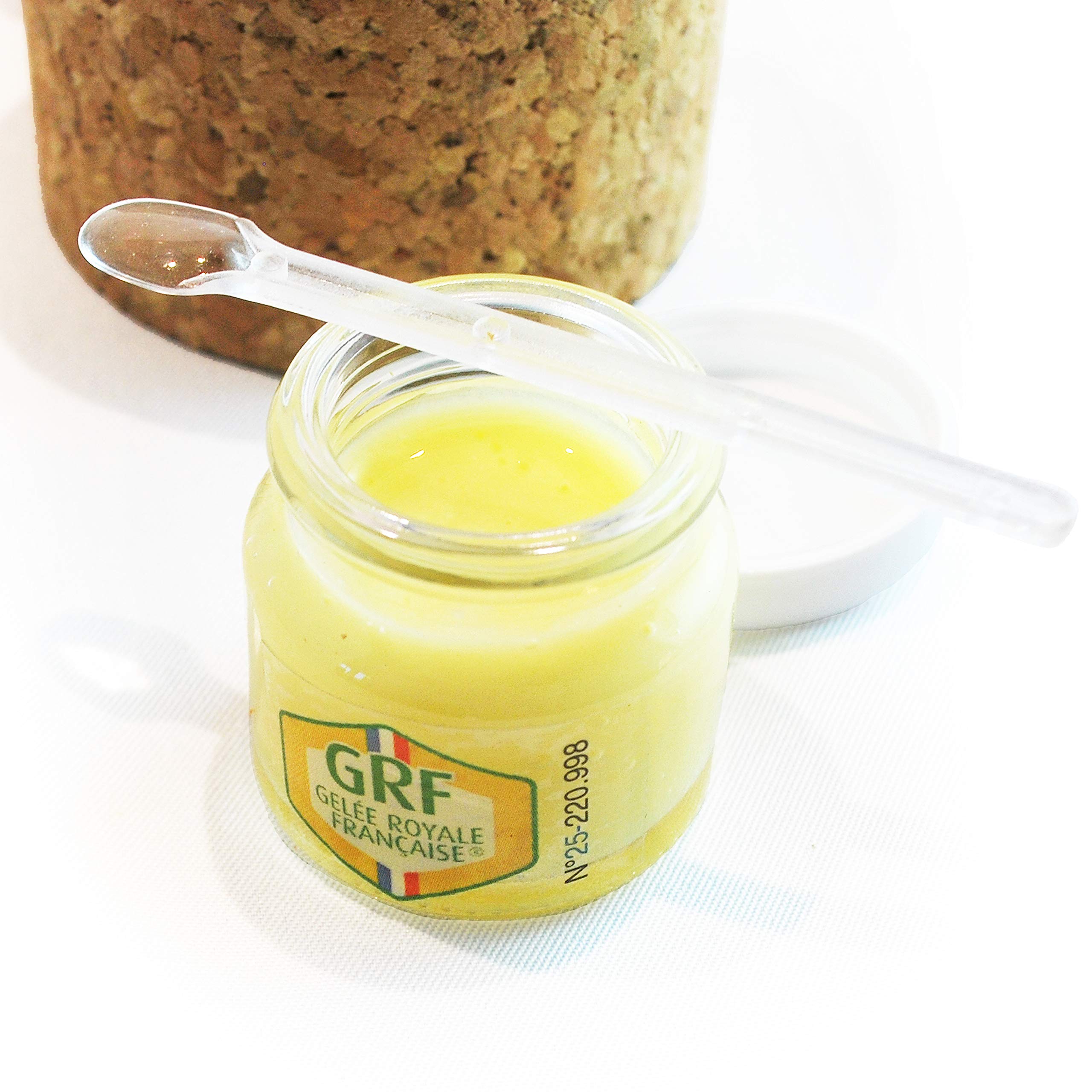 Gelée Royale Française Certifiée GRF 100% Naturelle 2x10g Récolte d'Été M.Outters Apicultrice Sologne