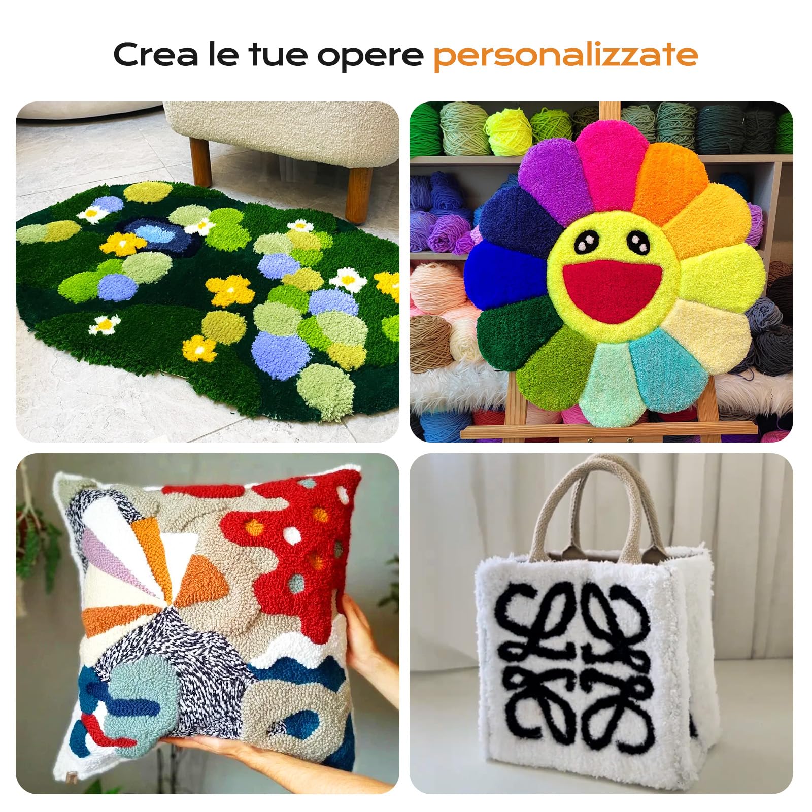 BESGEER 200W Tosatappeti Elettrico per pistola da tufting, Tufting Trimmer con 2 Lame per la Riparazione di Tappeti, Taglierina per trapuntatura adatto al Fai da Te e alla Cura degli Animali