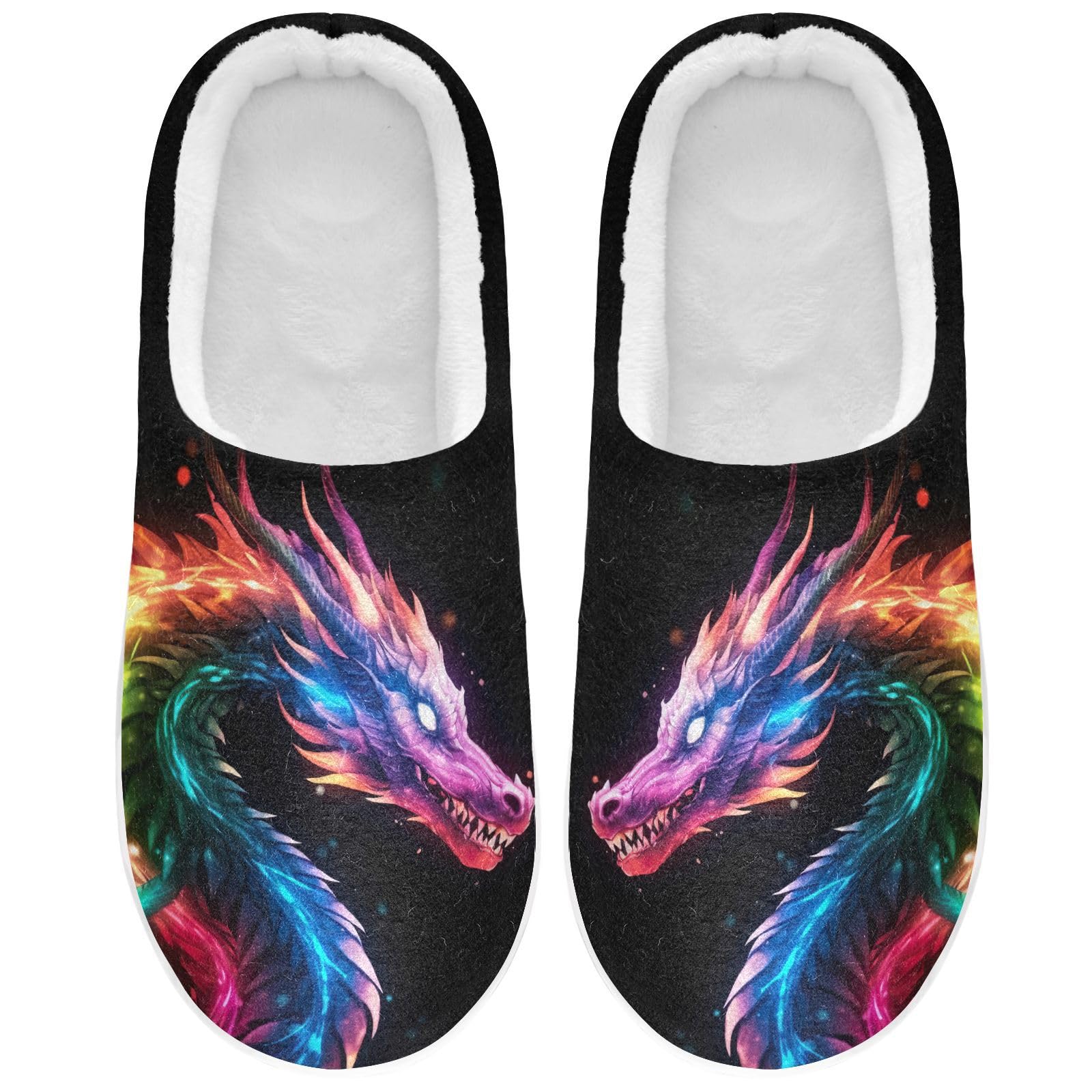 UMIRIKO Space Planet Galaxy Astronaut Slippers for Women Men Indoor Slippers Memory Foam Fuzzy Slippers House Shoes for Indoor Outdoor Size 6/7