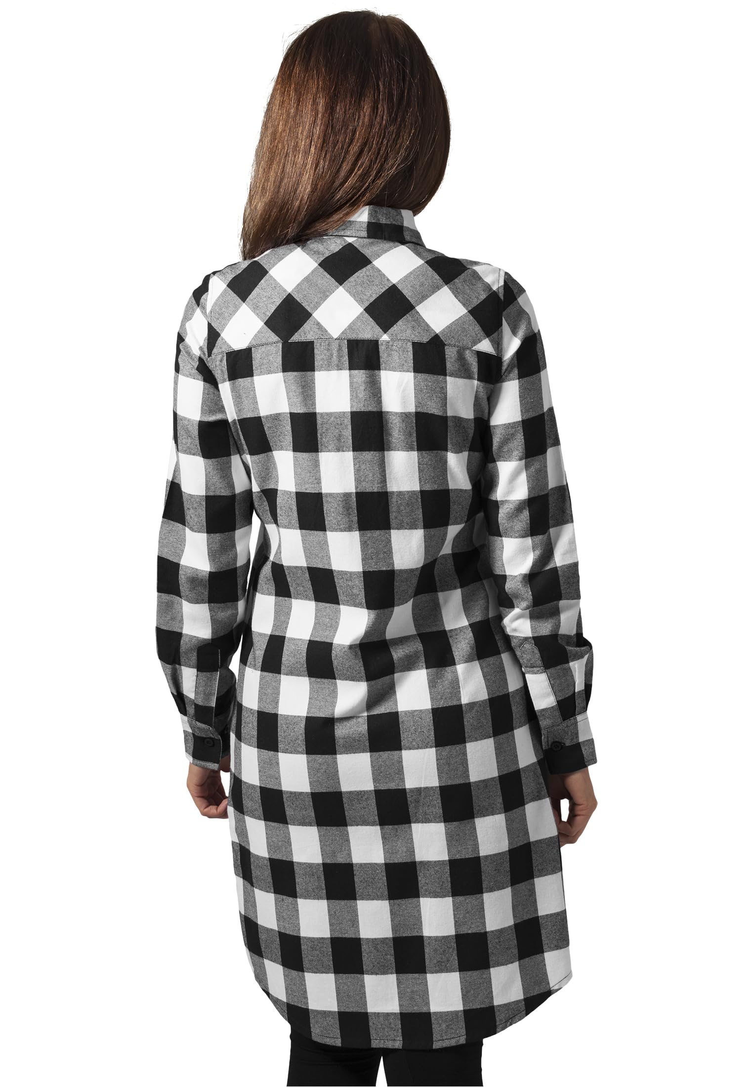 Urban Classics Damen Ladies Checked Flanell Shirt Dress Kleid (1er Pack)
