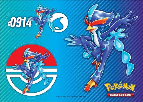 Miniatura 8 de Pokémon TCG Cofre de coleccionista (Otoño de 2023) Meowscarada, Skeledirge y Quaquaval (3 tarjetas promocionales de aluminio y 6 paquetes de