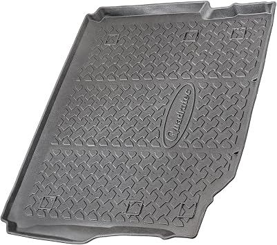 Quadratec Ultimate All Weather Cargo Liner - Fits Jeep Wrangler JL 4-Door Unlimited 2018-2022 - Leather Seats - Without Subwoofer - Extra Tall Sides - 5/16 Deep Tread Pattern - Wont Crack or Warp