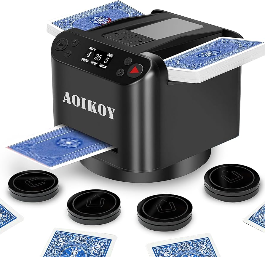 Amazon | 多機能 自動カードシャッフル＆ディーラーマシン 360°回転