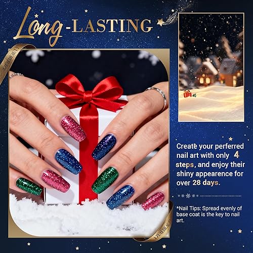 Miniatura 2 de AZUREBEAUTY Kit de polvo de inmersión para uñas, purpurina que cambia de color, 20 colores, efecto especial mágico, polvo de inmersión, conjunto