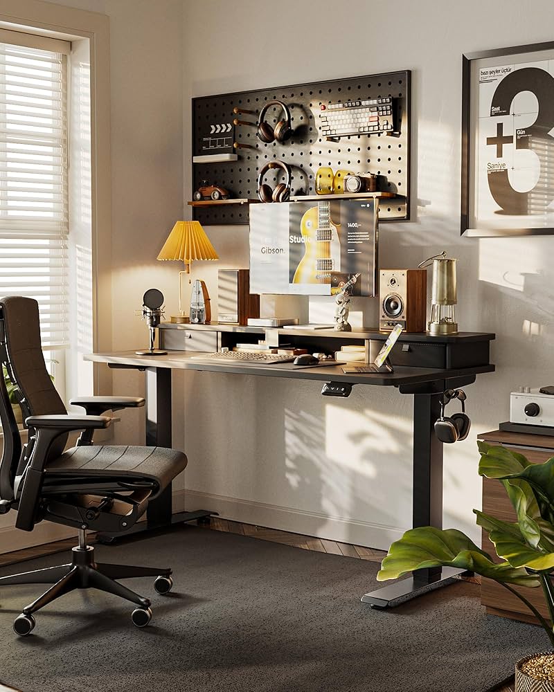 Amazon.com: FEZIBO 55 x 24 Inch Height Adjustable Electric