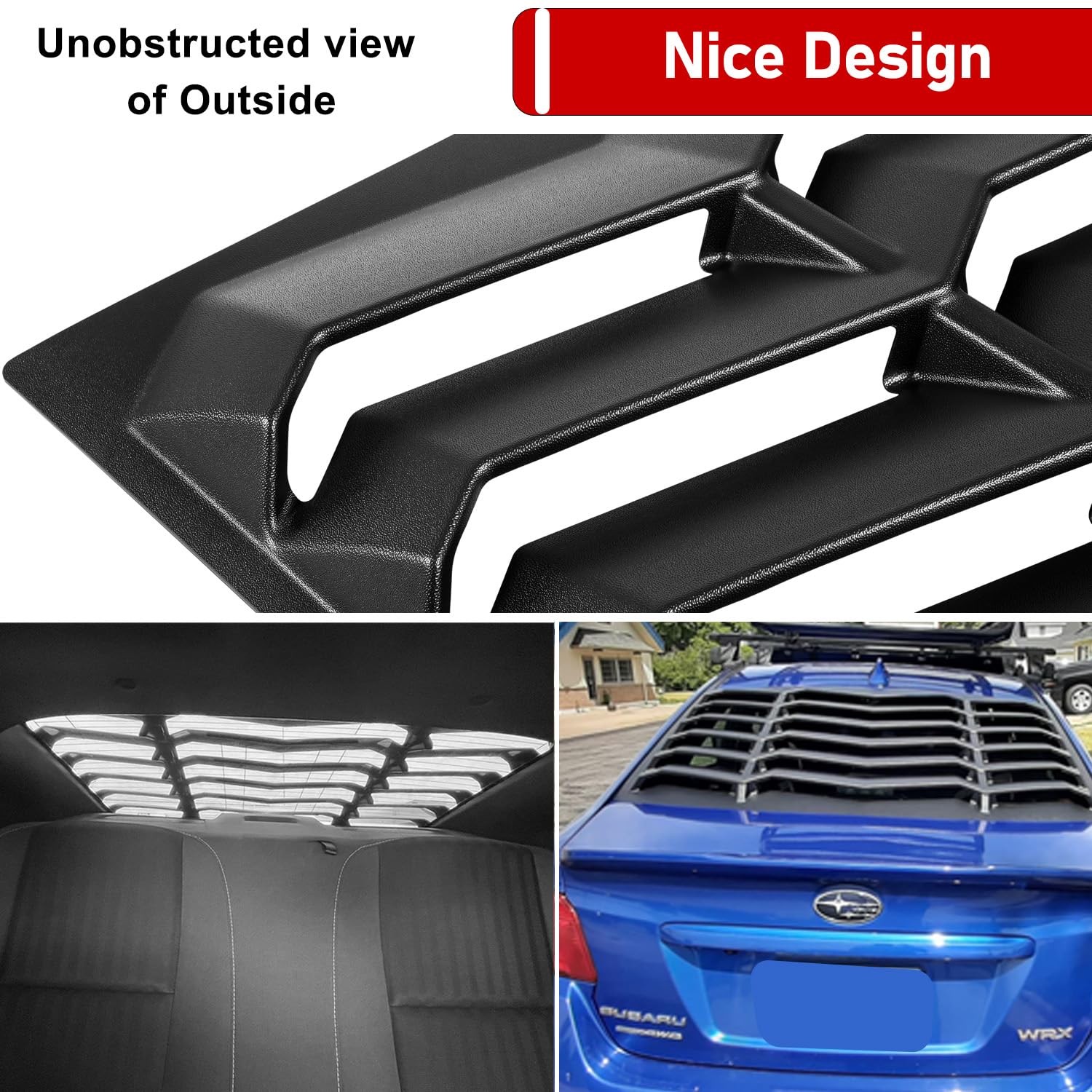 インプレッサ WRX リアウインドウ ルーバー カバー STI GVB 管理W1 Amazon | リアウィンドウルーバー 2015-2021 スバル WRX WRX STI