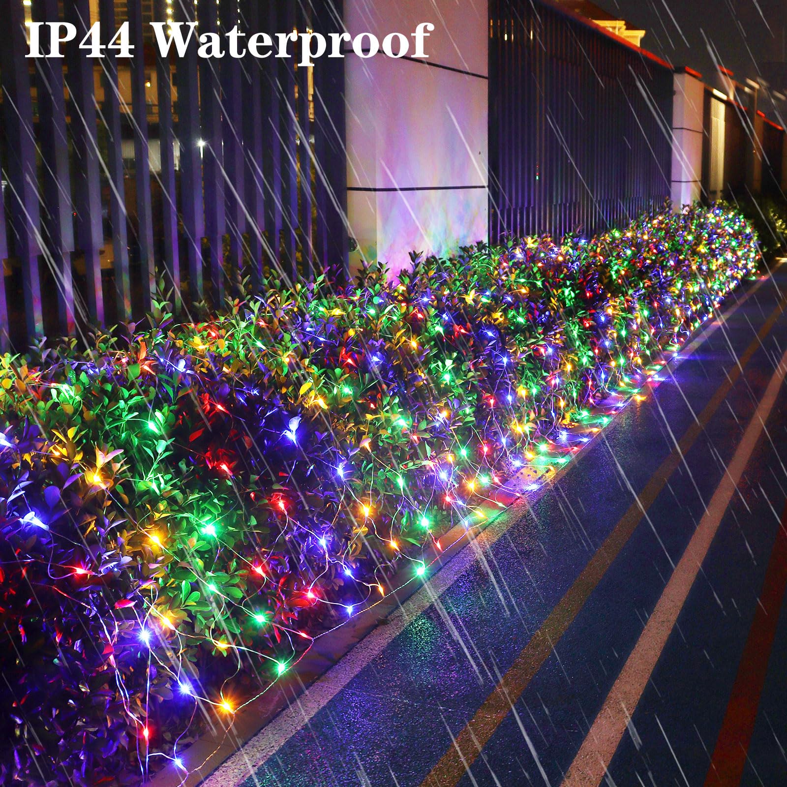 Netted Christmas Lights Bushes For 300 Warm White Net Lights Outdoor,
