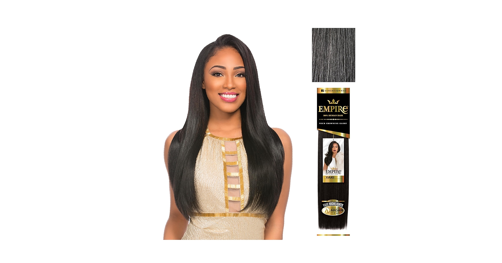 Amazon.com : Sensationnel Empire yaki human hair - Tangle
