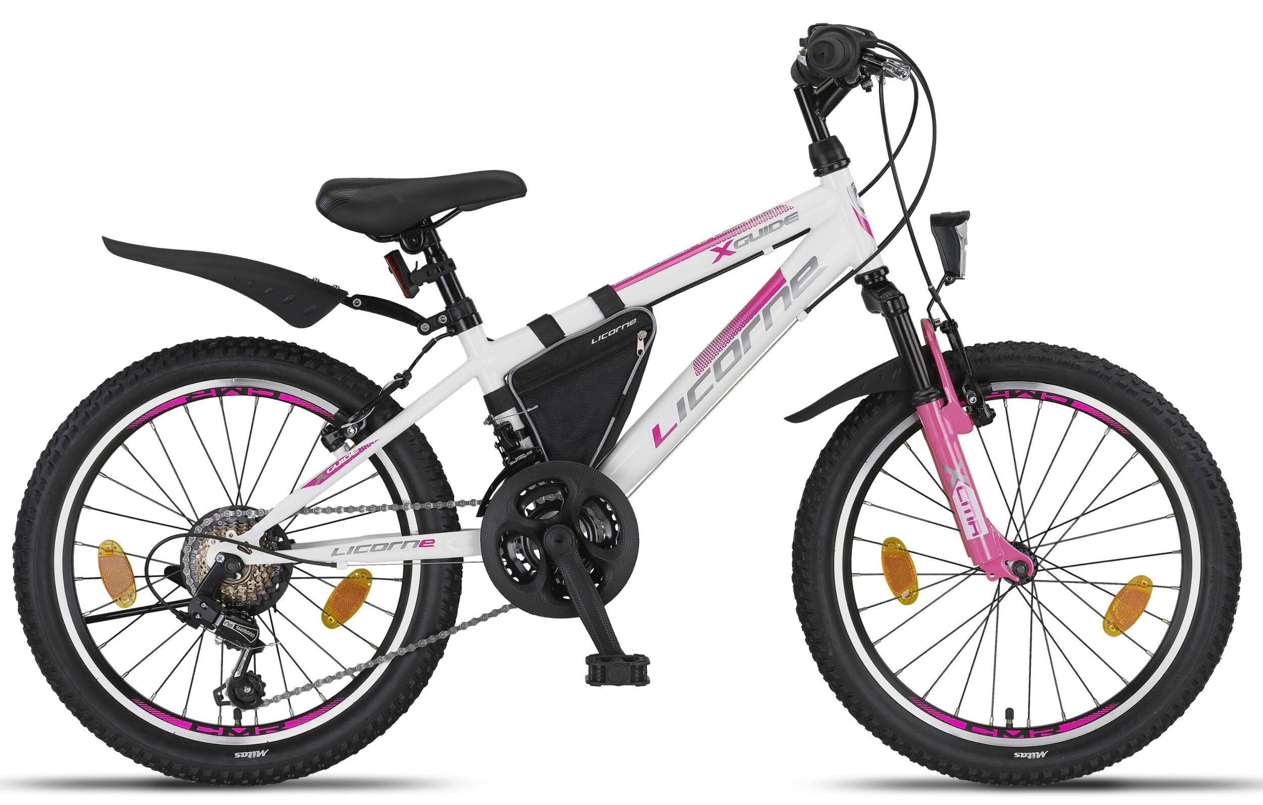 Licorne Bike Guide Premium Mountain Bike en bicicleta de 20, 24, 26, 27,5 y 29 pulgadas para niñas, niños, hombres y mujeres