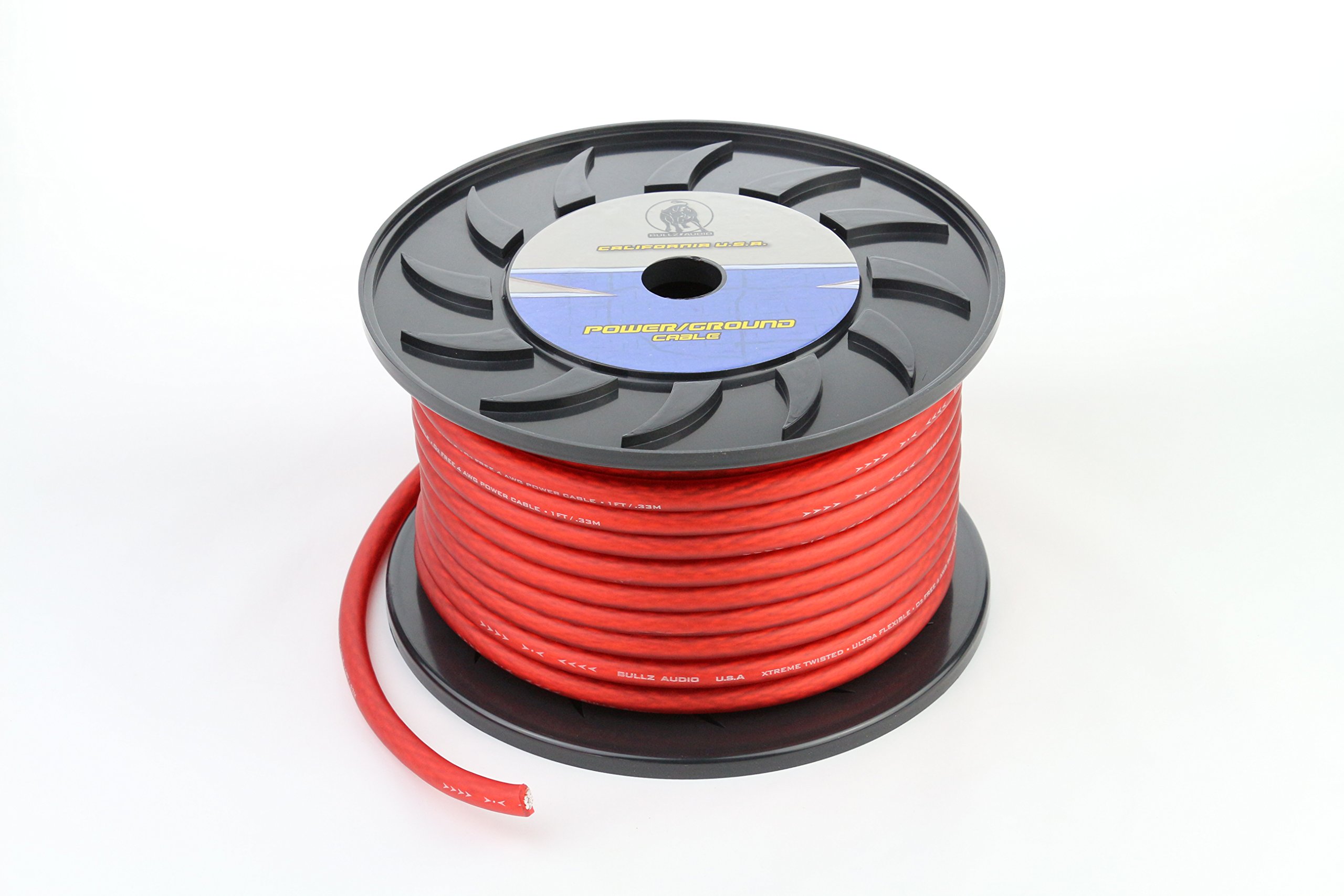 Bullz Audio (BPP4.80R) PRO Red 80' 4-Gauge Power Cable