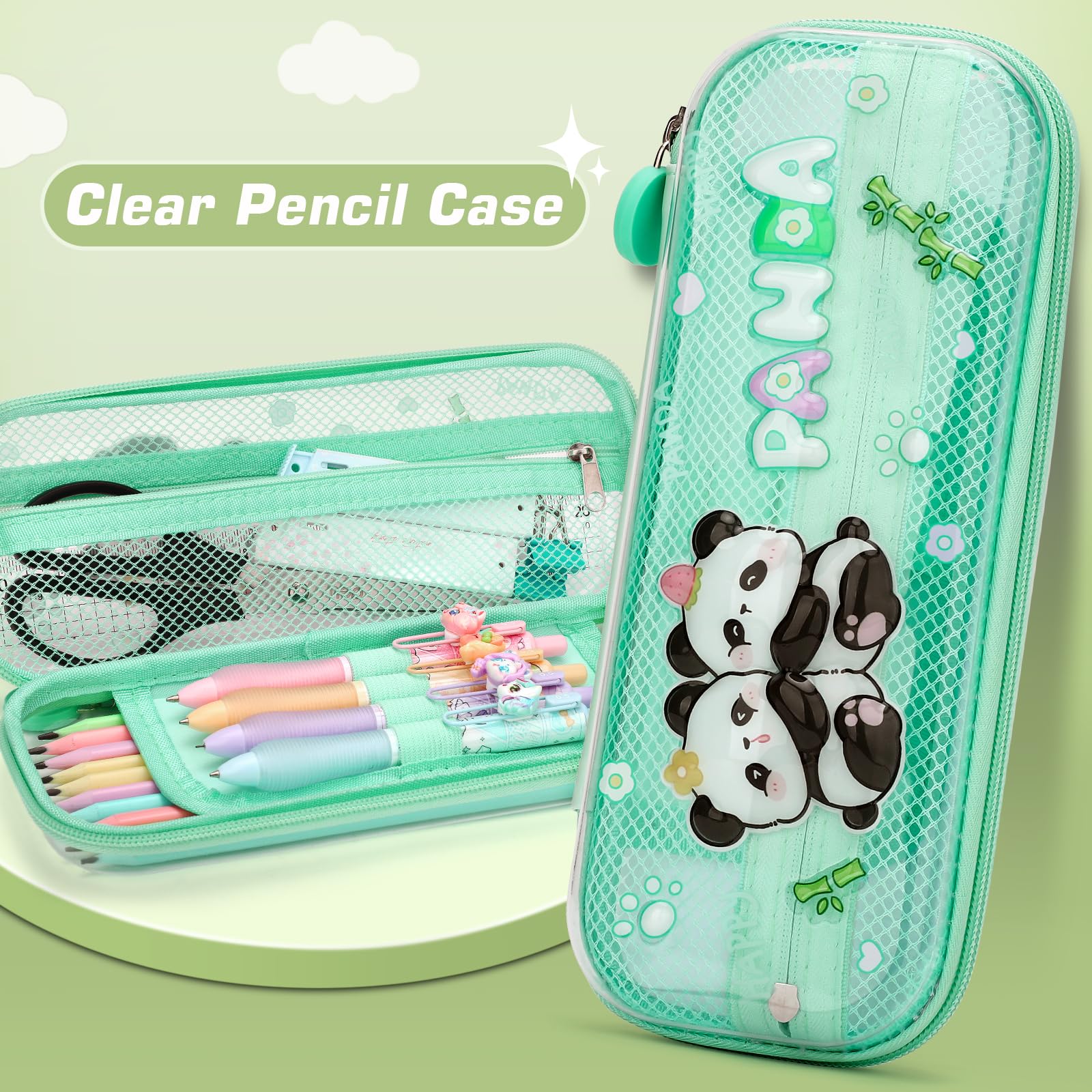 10 Lápices Con Goma Y Estuche De Capibara Para Niños - Regalo Escolar Divertido