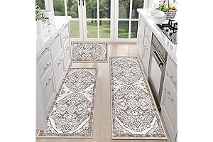 HEBE Bohemian Runner Rug Non-Slip Washable Set of 3 - Perfect Floor Décor