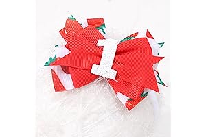 Strawberry Bow Hair Clip for 1st Birthday: Berry Sweet Celebration