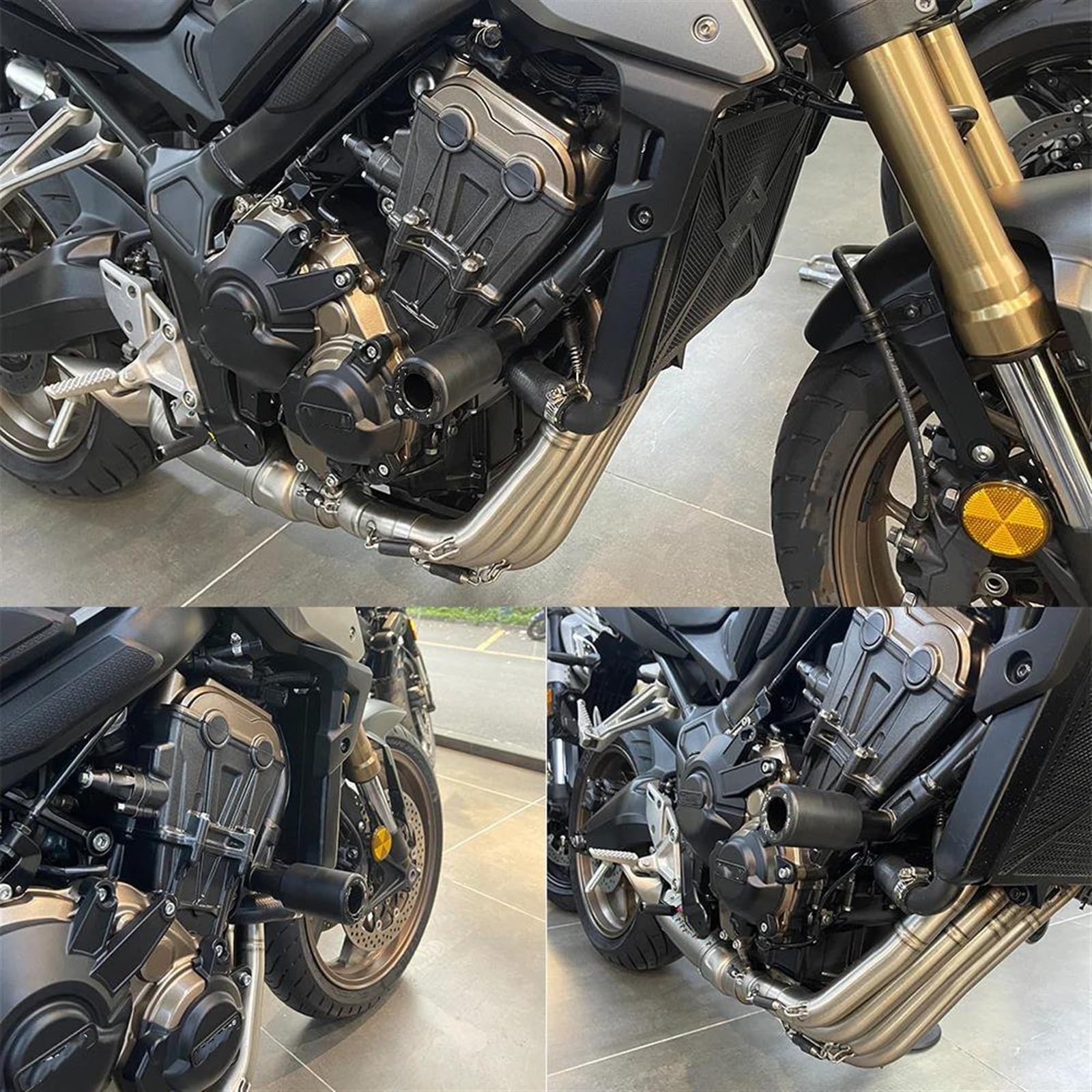 Topes Anticaida Moto Protector Deslizante Marco Contra Caídas Para CB600F Para CB600S Para CBF600S Para CBF600N Marco Protección Contra Caídas Almohadilla Choque Motor Deslizadores De Marco De Motocic