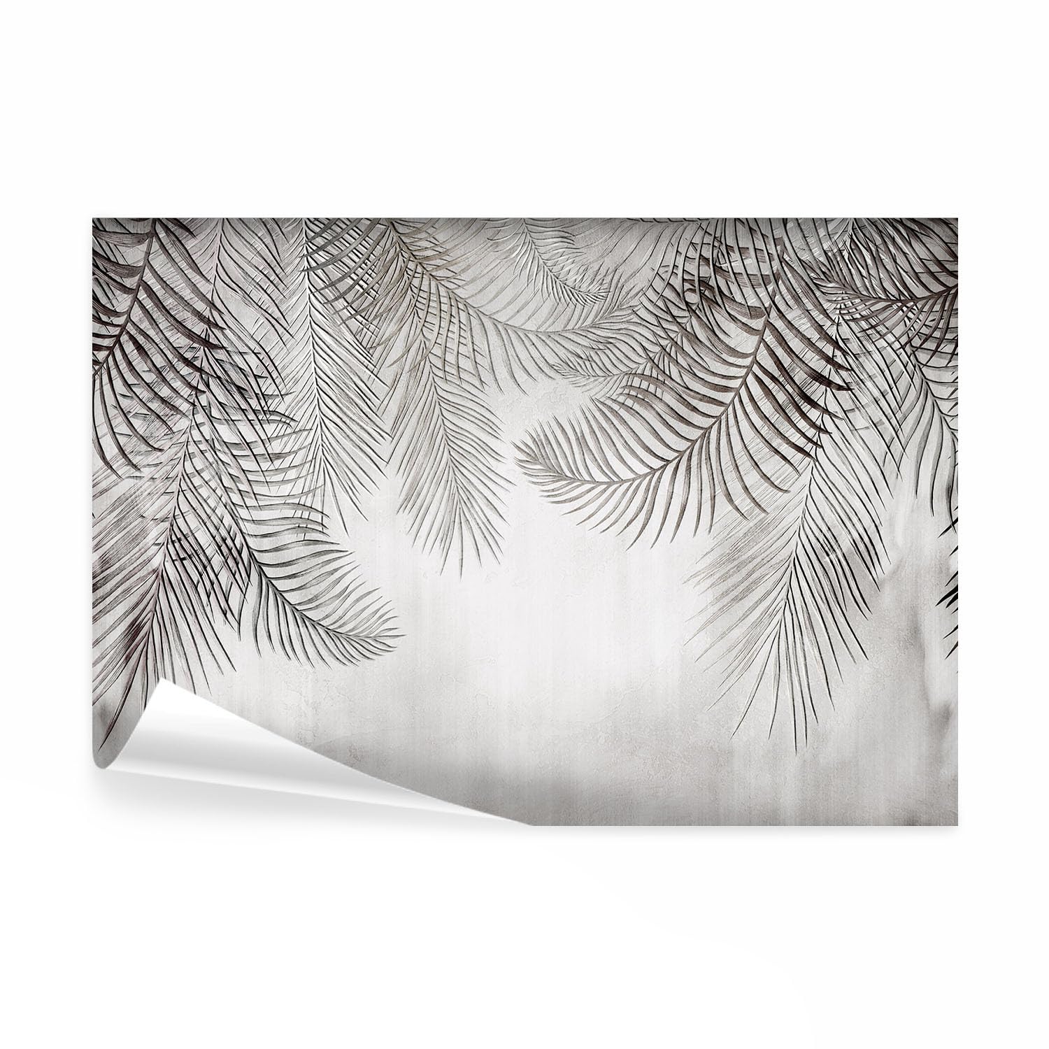 decomonkey Papier Peint Panoramique Abstrait Feuilles 400x280 cm