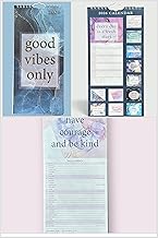 2026 Slim Wall Calendar Planner Spiral, Scenic, Postal, Envelope,Sleek and Compact Calender Gift .Wider Range of designs (30 x14cm) (Good Vibes Quotes Slogan)