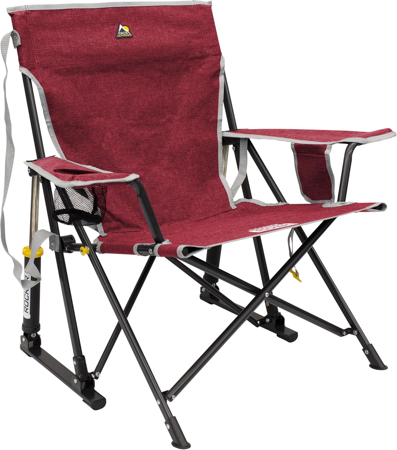 GCI OUTDOOR Kickback Rocker Camping Chair | Portable Folding Rocking Chair with Durable Armrests
