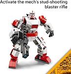 LEGO Star Wars Mech de Clone Shock Trooper Jouet à Construire pour Garçons & Filles - Figurine Star Wars Poseable avec Blaster de Jeu de Rôle & Lanceur de Studs pour Enfants & Fans, Âges 6+ - Idée Cadeau pour Anniversaires - 75448