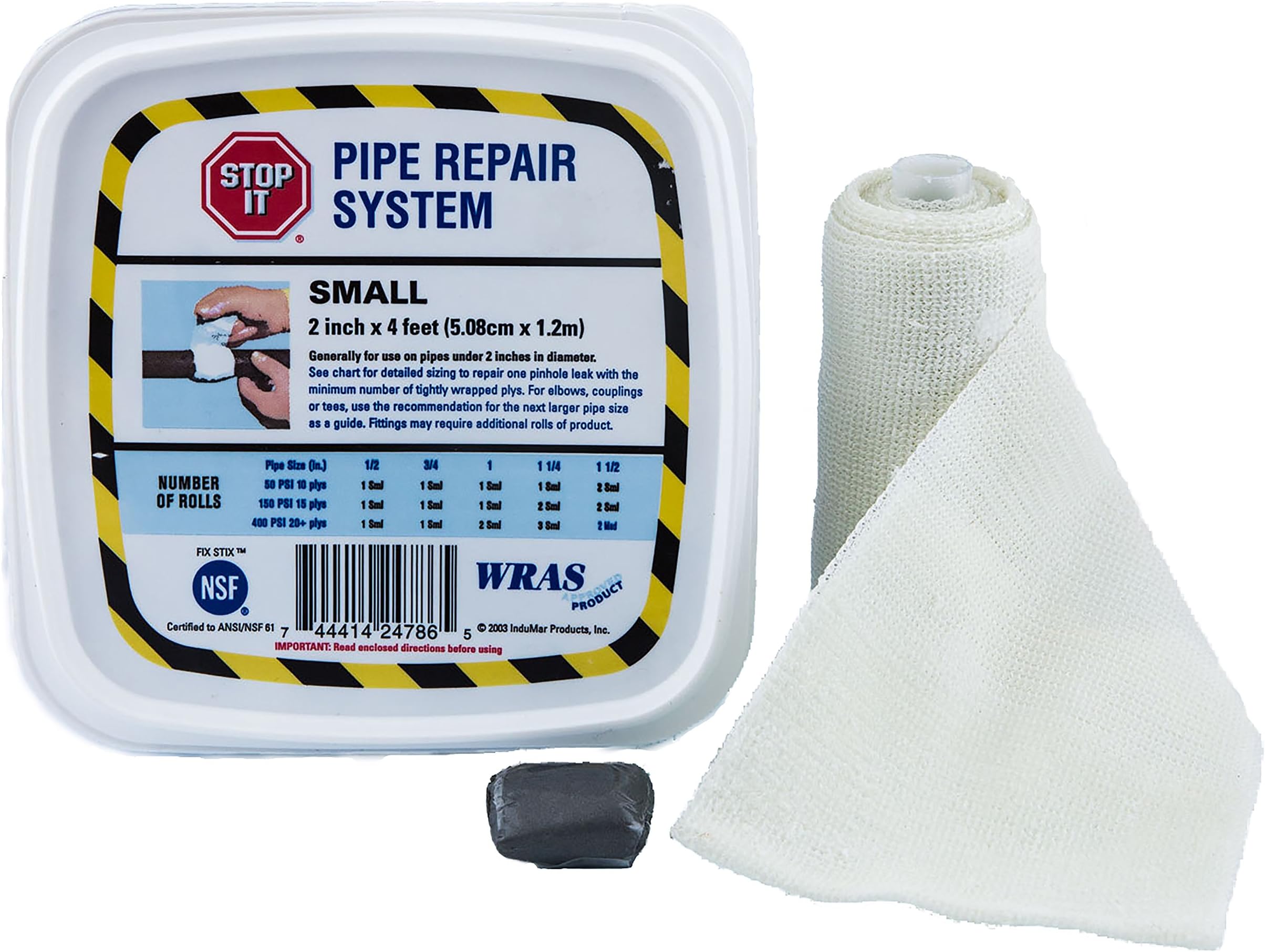 Stop It Pipe Repair System, 2" x 4'