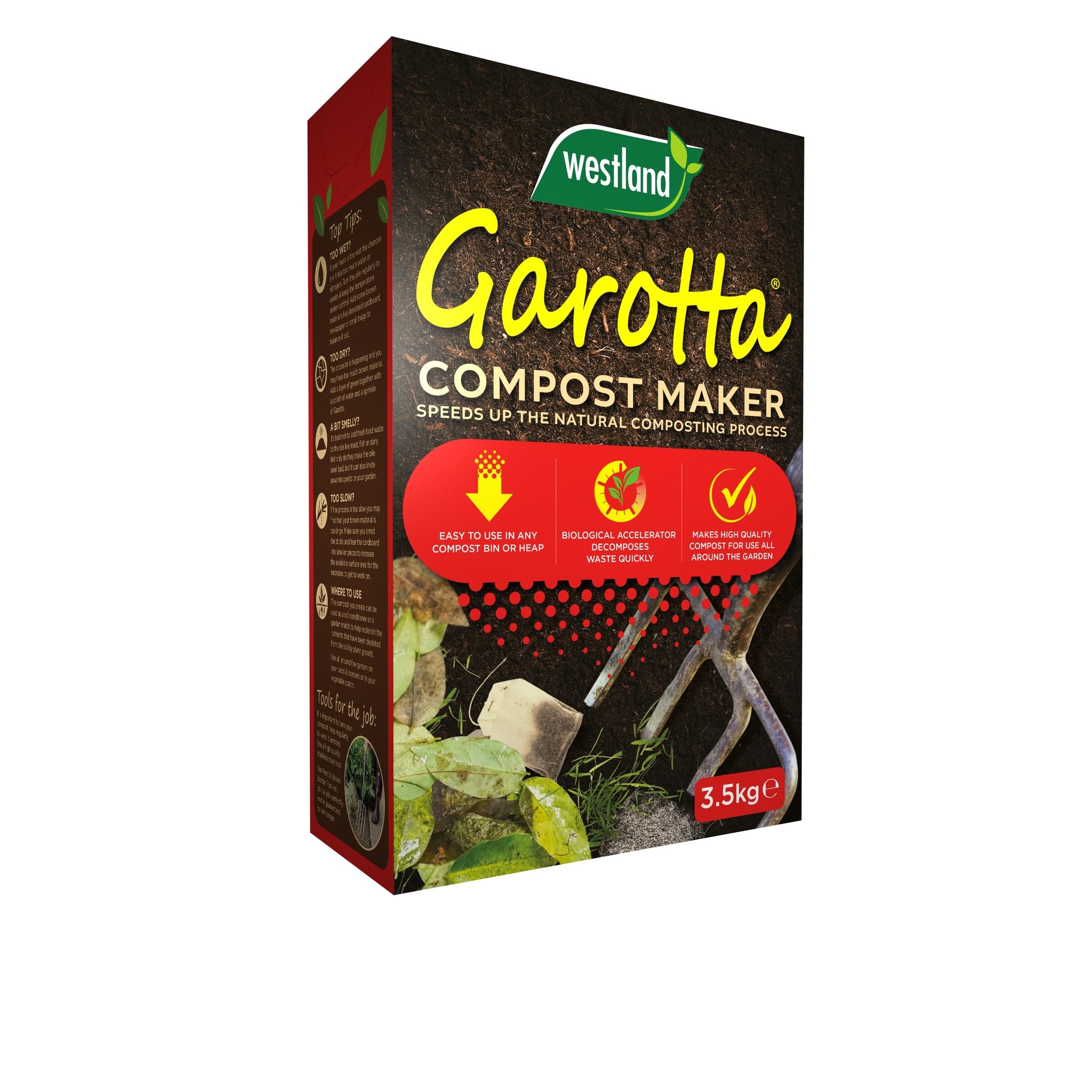 3.5kg Garotta Compost Maker Ready To Use, Compost for Vegetables Growing, Outdoor Plants, Garden Plants