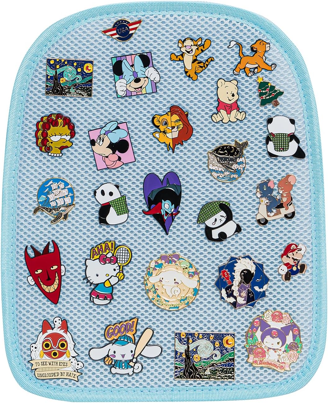 Kawaii Ita Bag Pins Display Backpack with Inserts for Anime Cosplay Casual Daypacks