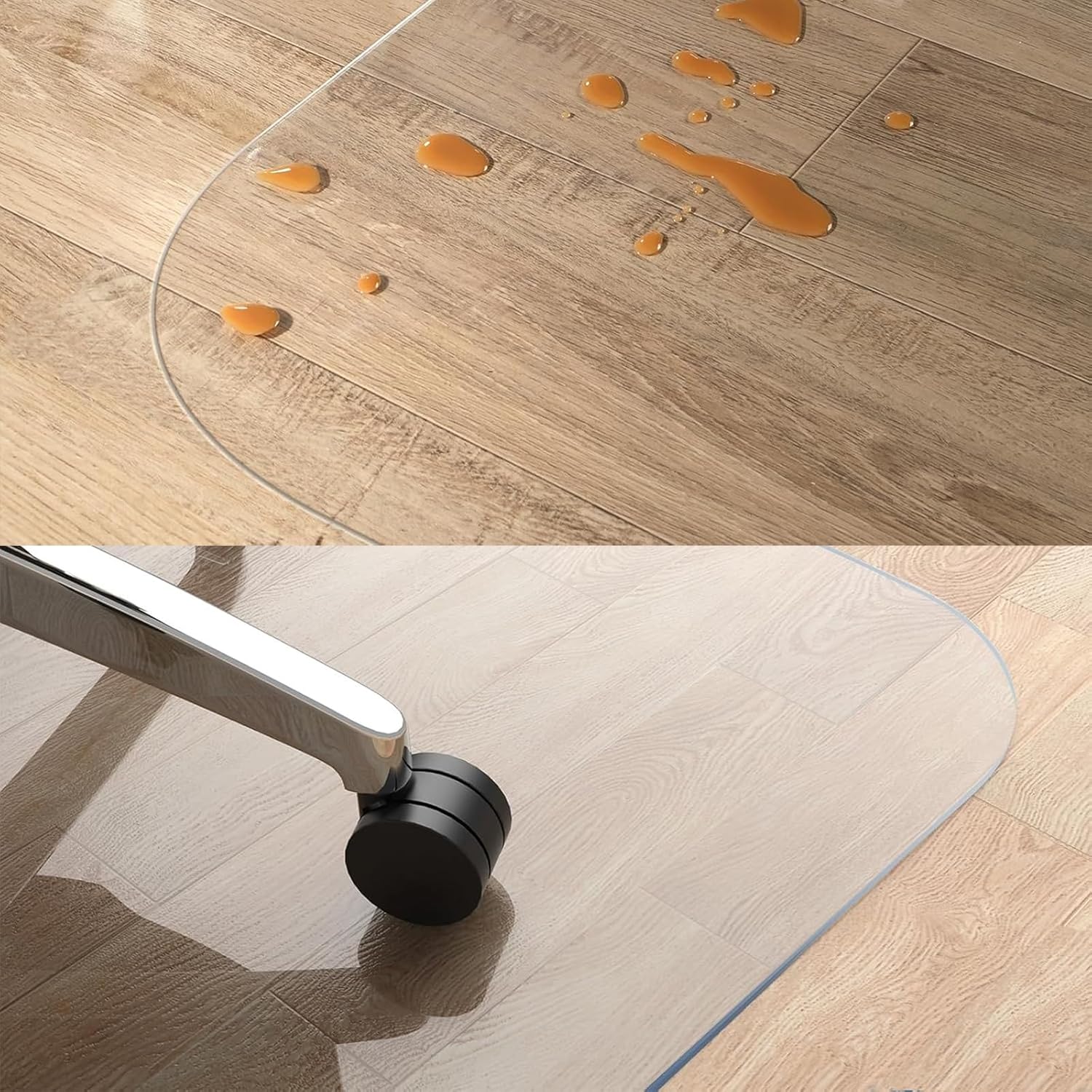 32 x 32 inch,Chair Mat，Carpet Floor Low Pile Office and Home Use Thick，Clear PVC Hardwood Floor Mat, Durable Plastic Floor Protector for Home and Office use