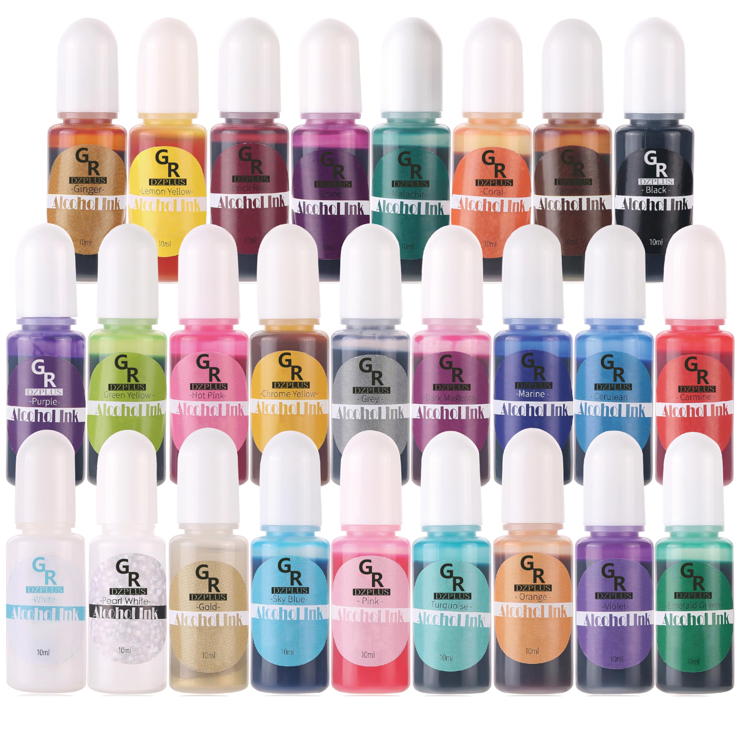 Alcohol Ink Set -26 Colors Alcohol Based Ink for Resin Art