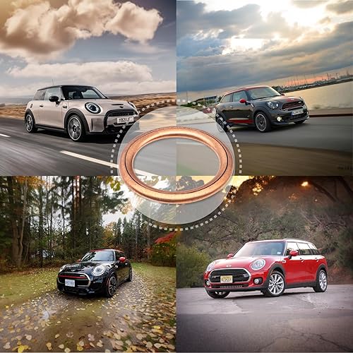 Miniatura 6 de 20 piezas de tapón de drenaje de aceite de motor de repuesto para M16 11137546275 Anillo de junta para MINI Cooper, R56, Clubman, Cabrio, Coupé,