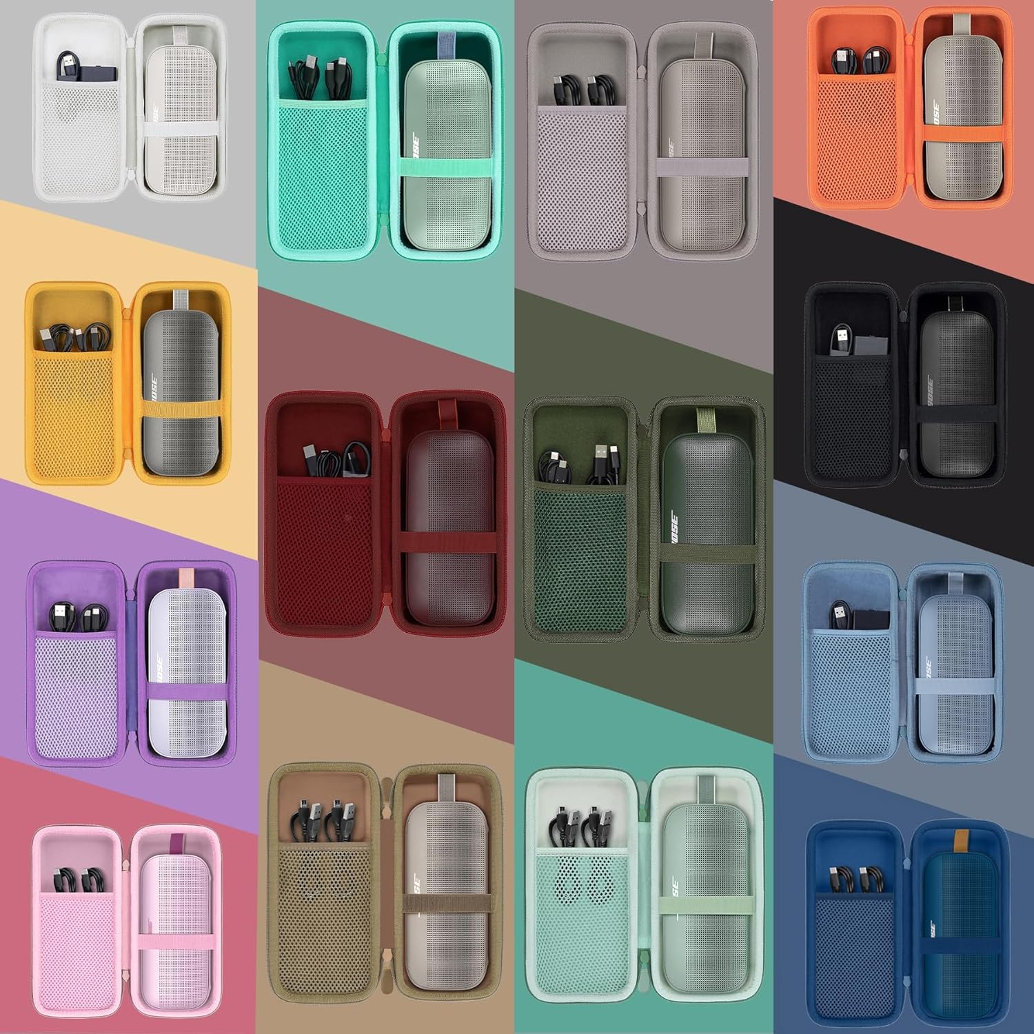 co2CREA Hard Travel Case Replacement for Bose New SoundLink Flex 2nd Gen/Bose SoundLink Flex Bluetooth Portable Speaker (Black Case) - Image 8