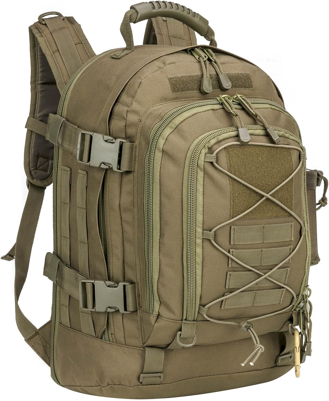 Tactical Backpack Military Army Daypack - Assault Pack for Men Molle Backpacks Bug Out Bag 3 Day Pack for Hiking Camping Travel Hunting Rucksack Trekking Green