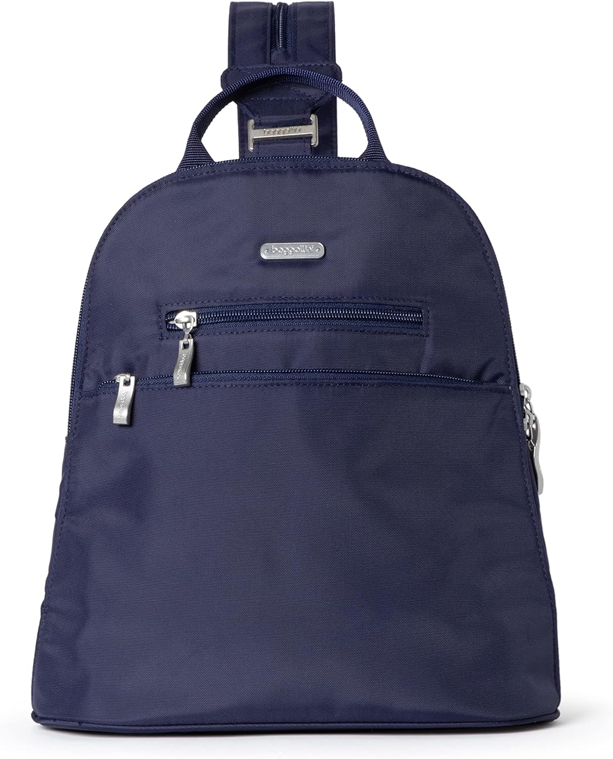 Baggallini Essential Mini Backpack Purse for Women - Built-in RFID Card Holder - Convertible Sling Bag with Adjustable Shoulder Strap