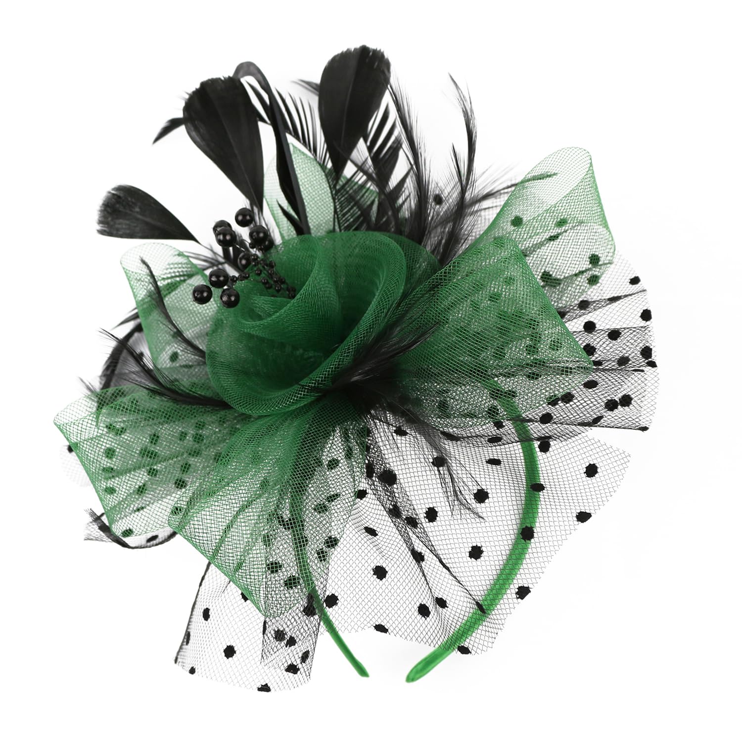 KalluliCC Fascinators Hat for Women, Tea Party Derby Cocktail Fancy Dress for Cocktail Tea Party Bridal Wedding