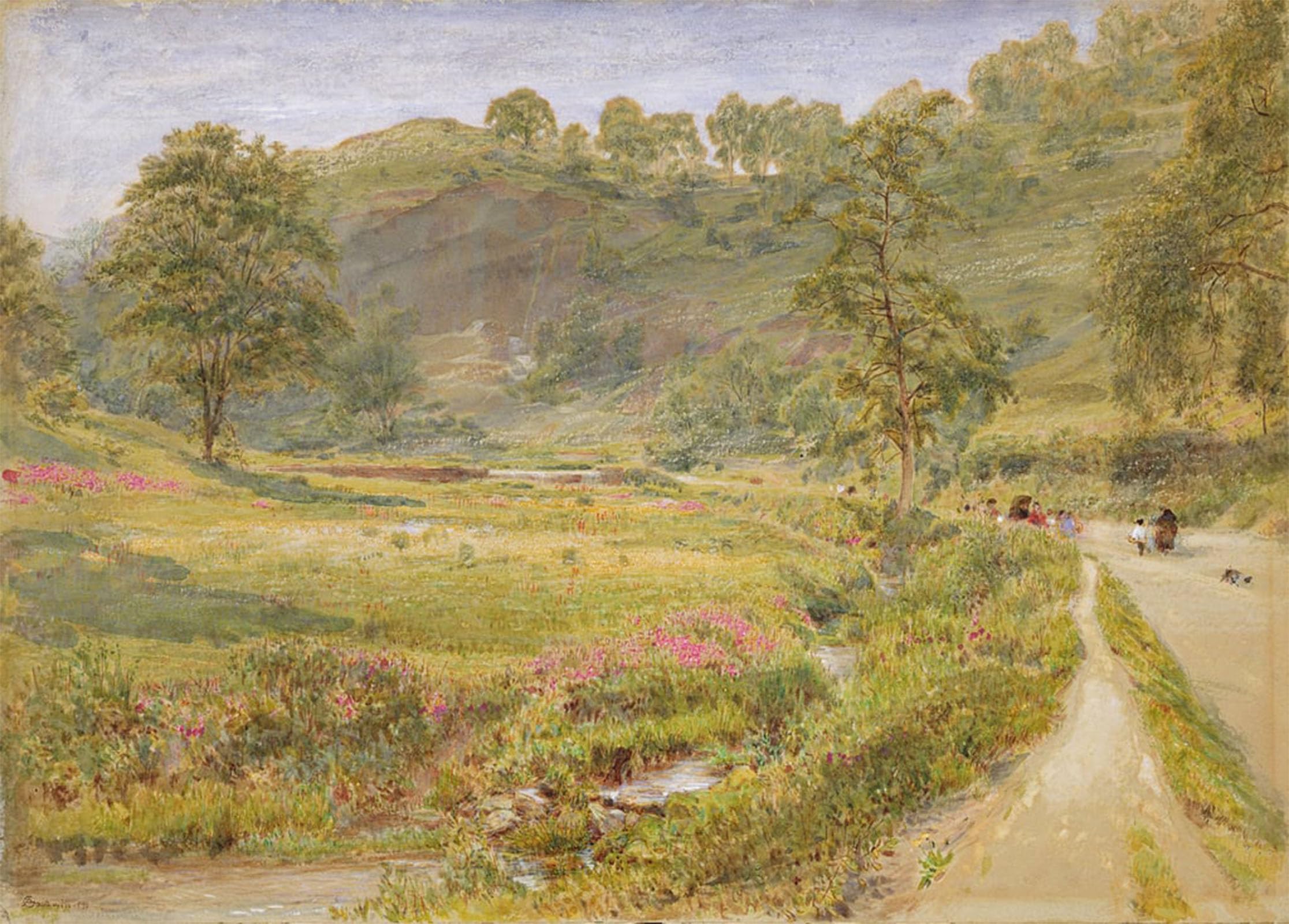 ARTXLXXBN Famous Painting Art Wall Decor Abstract Art Picture Matlock by Albert Goodwin Animal Pictures for Home Decor 60x90cm