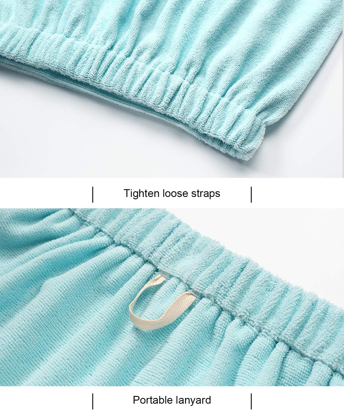 Kniffi Women's Spa Wrap & Hair Towel Body Wrap Adjustable Closure Bathrobe - Image 4