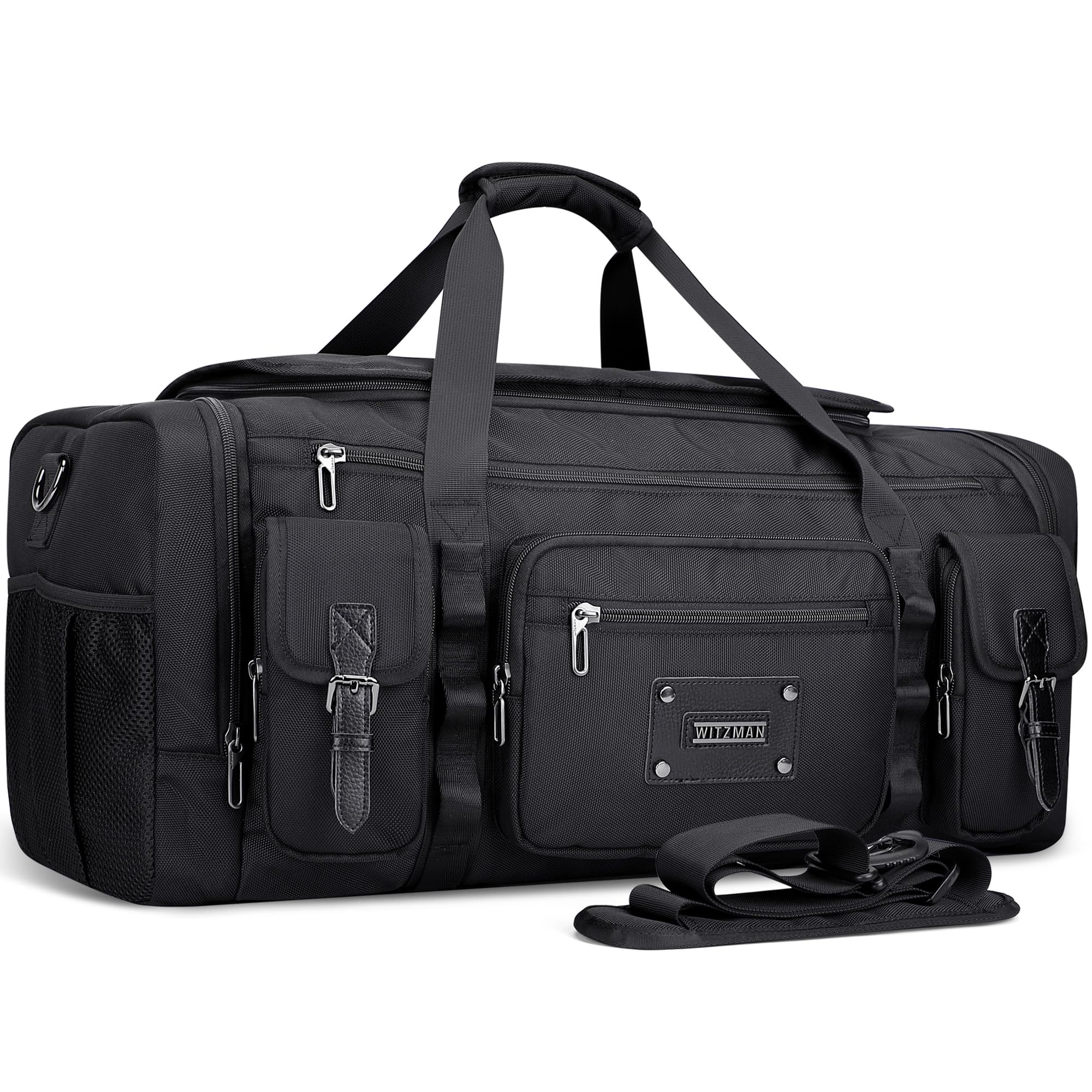 Duffle Bag for Men Large 55L Travel Duffel with Shoe Compartment