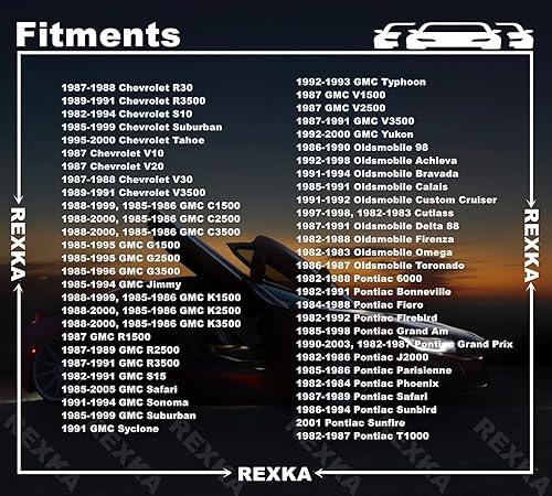 Miniatura 5 de Rexka 50 Uds. ParqueGiro de luz delantera lámpara radiador rejilla retención tuerca compatible con GM 347347 Buick Cadillac Chevrolet GMC Oldsmobile