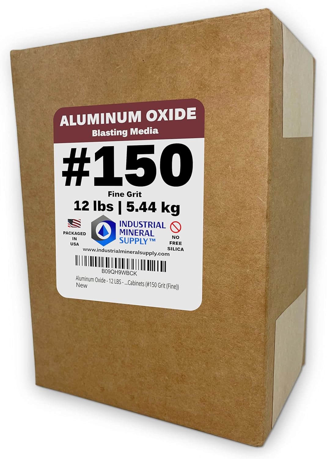 Aluminum Oxide - 12 LBS - Sand Blasting Abrasive Media for Sandblasters, Sandblast Guns and Blast Cabinets (#150 Grit (Fine))