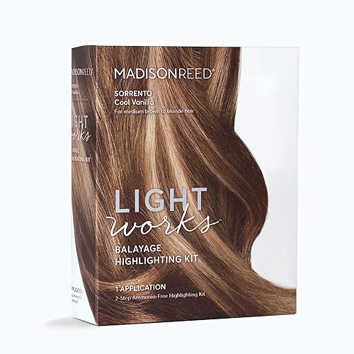Miniatura 8 de Madison Reed Light Works - Kit de resaltado de balayage, crea reflejos de miel cálidos de aspecto natural (Palmi - rubio), sin amoníaco, libre