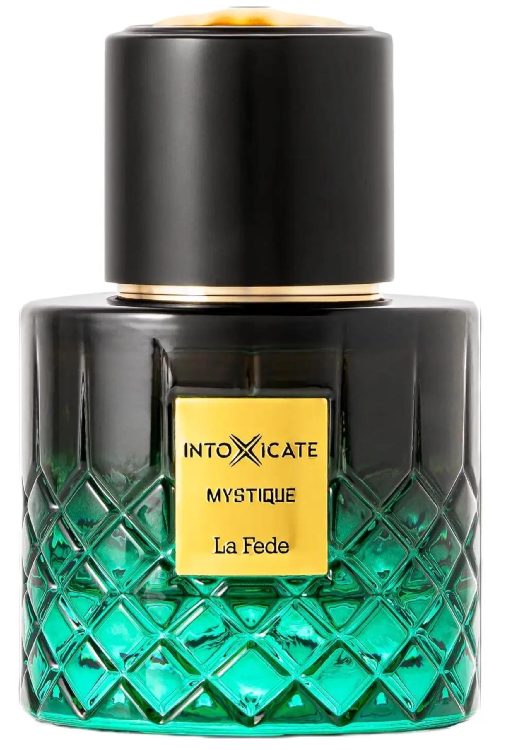 Khadlaj La Fede Intoxicate Mystique – Fresh, Woody, Balsamic, Vanilla – Extrait de Parfum Spray Long-Lasting Fragrance for Men, 3.4 Ounce / 100ml
