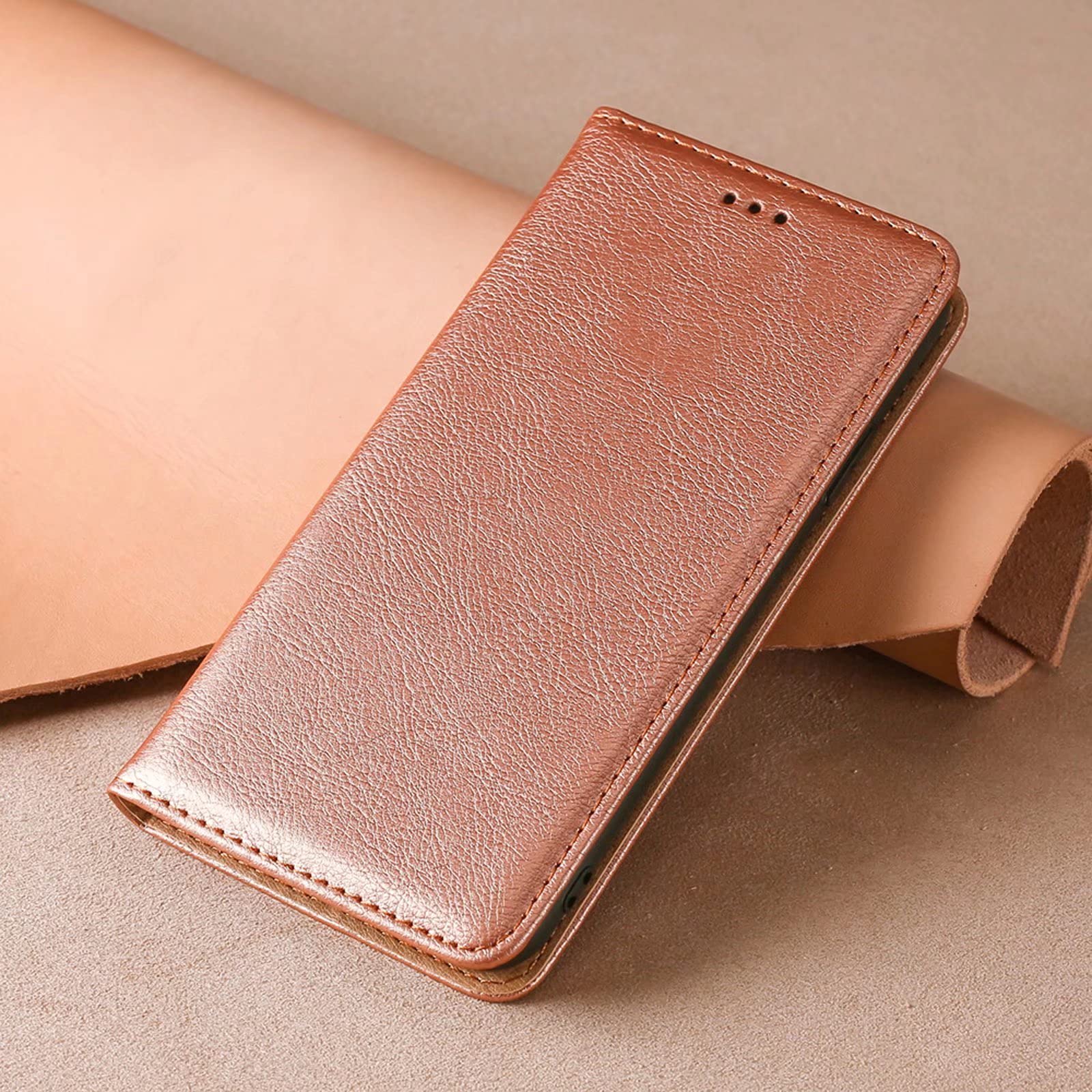 SEAHAI Cover In Pelle Per Honor 70 - Portafoglio Con Slot Carte E Supporto, Chiusura Magnetica, Rosa Oro