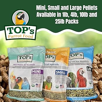Amazon.com : TOP's Parrot Food Mini Pellets Bird Food for