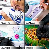 Vista 24 de Angelus - Pintura acrílica para cuero, 1 onza líquida (paquete de 1), color turquesa