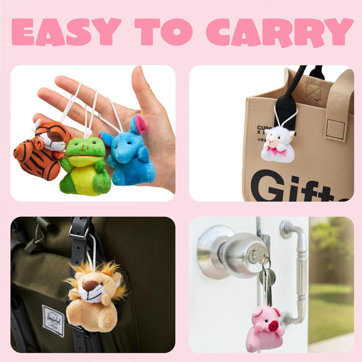 JOYIN 30 Packs Valentine's Day Gifts Cards with Plush Toy for Kids, Valentine's Plush Keychain Toy for Classroom Exchange Cards and Party Favor, Greeting Gifts, Game Prizes
