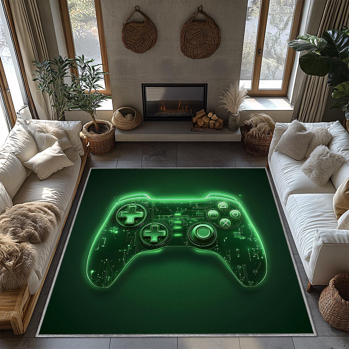 Tapis de manette avec envers antidérapant haute adhérence et dimensions gaming confort 90x150cm